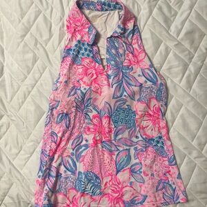 Lilly Pulitzer Lexletic Lakelyn Bra Sleeveless Polo UPF 50+